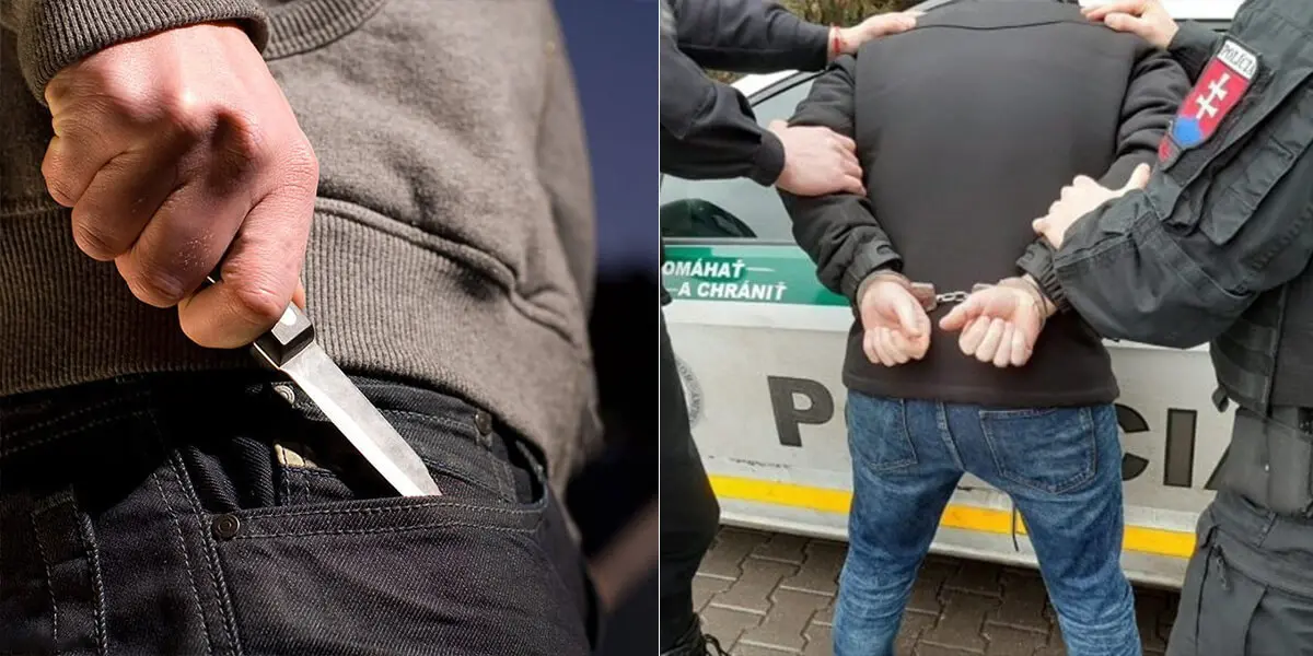 napadnutie nožom polícia