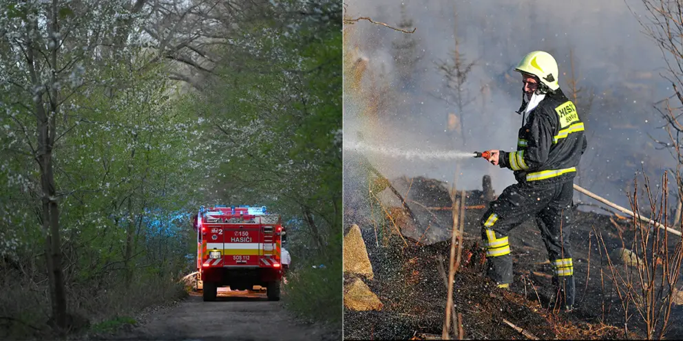 požiar hasiči