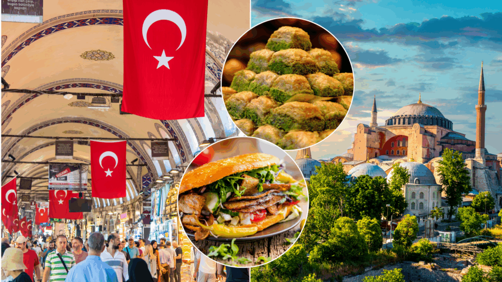 turecko jedlo baklava kebab