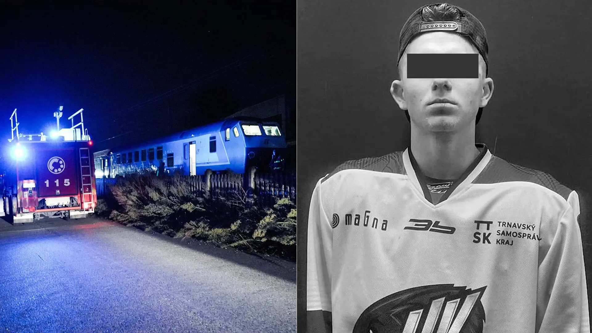 vlak 16-ročný hokejista