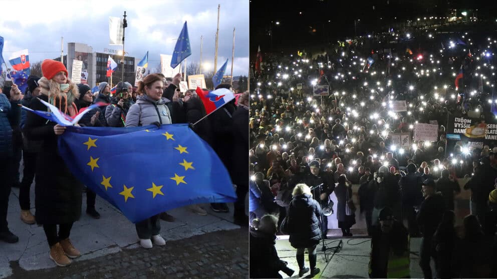 SR Mier Ukrajine protesty EÚ Banská Bystrica