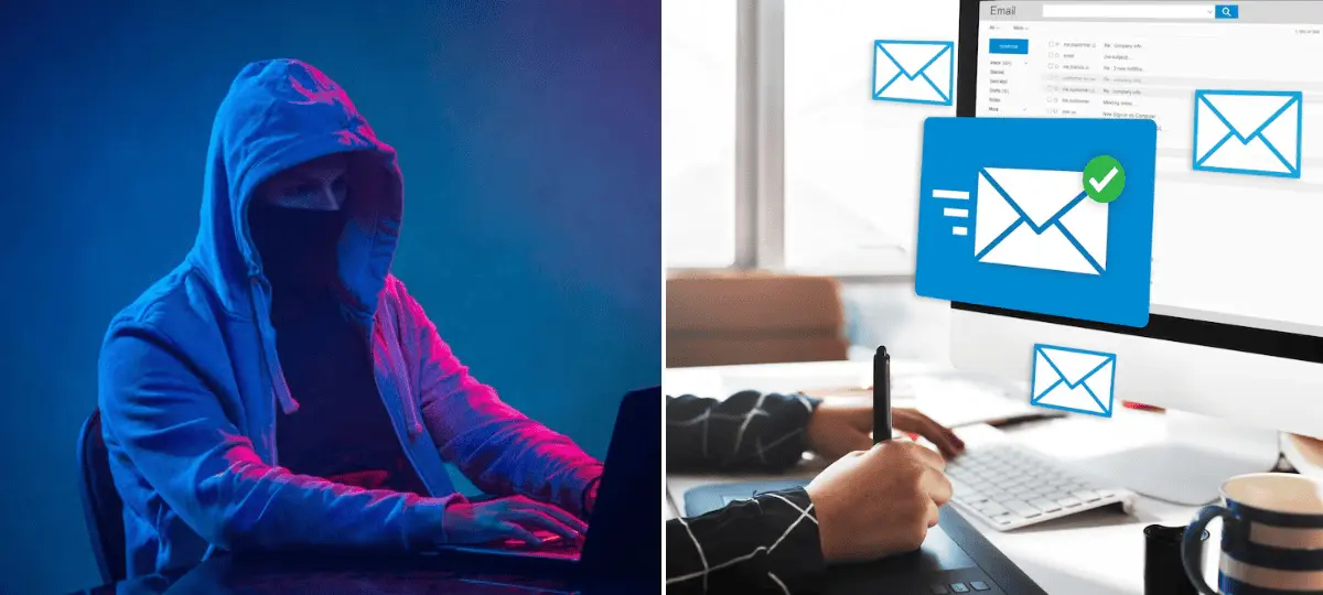 hacker, email, počítač