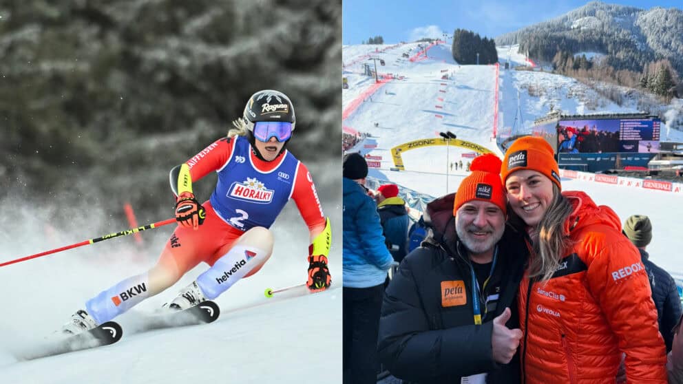 Petra Vlhová a Lara Gutová-Behramiová