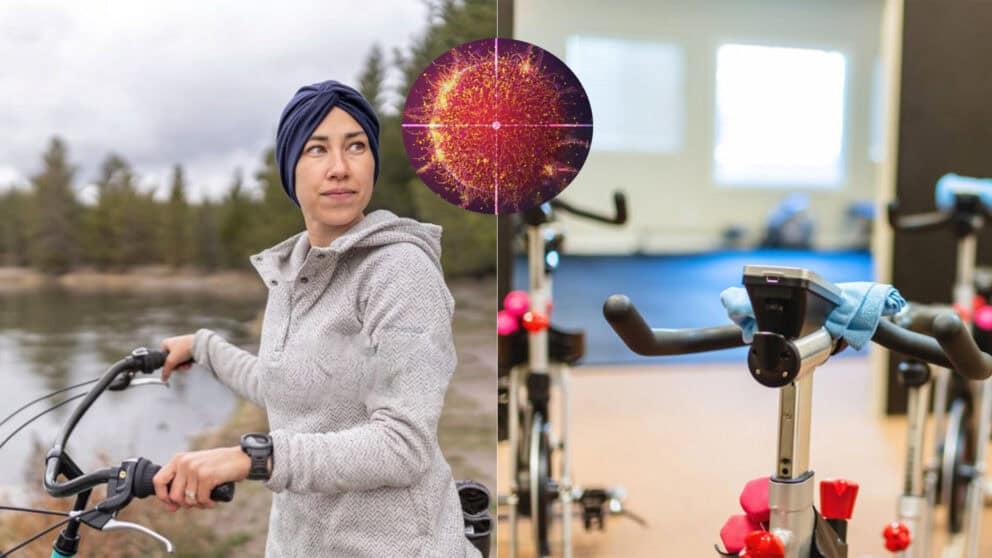 rakovina pohyb bicykel