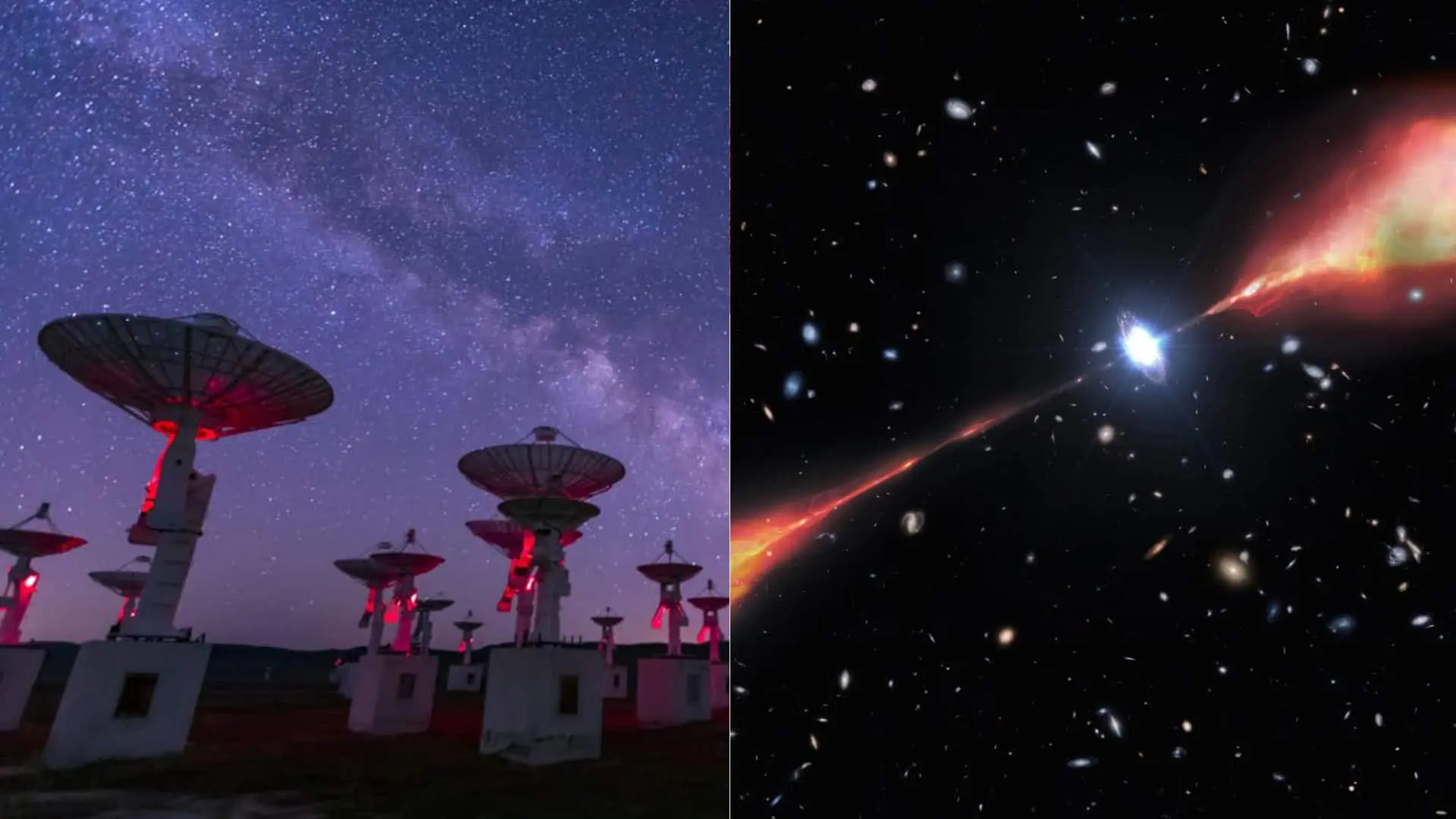 teleskop vesmír lúč