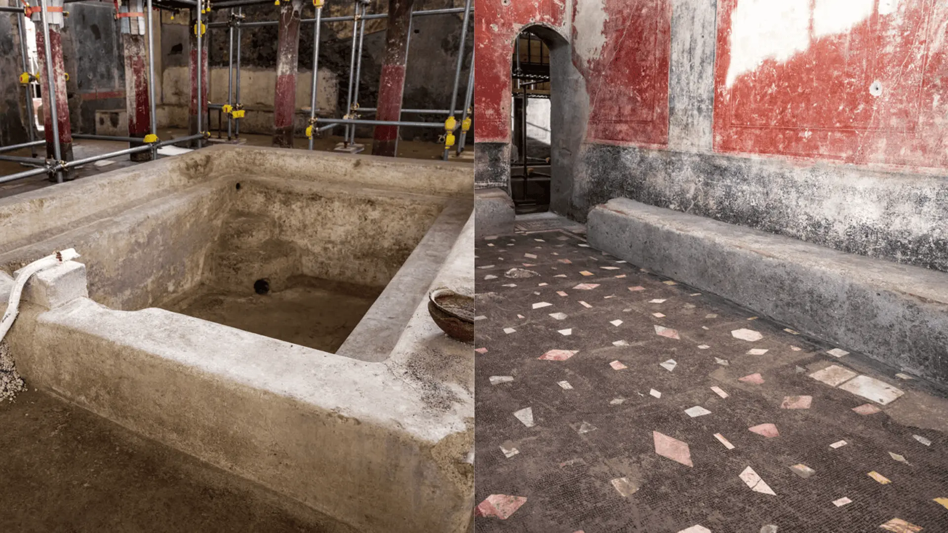 nález pompeje kúpele