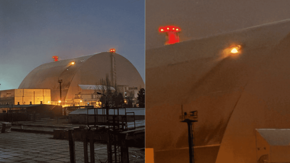 černobyl ruský dron vojna na ukrajine