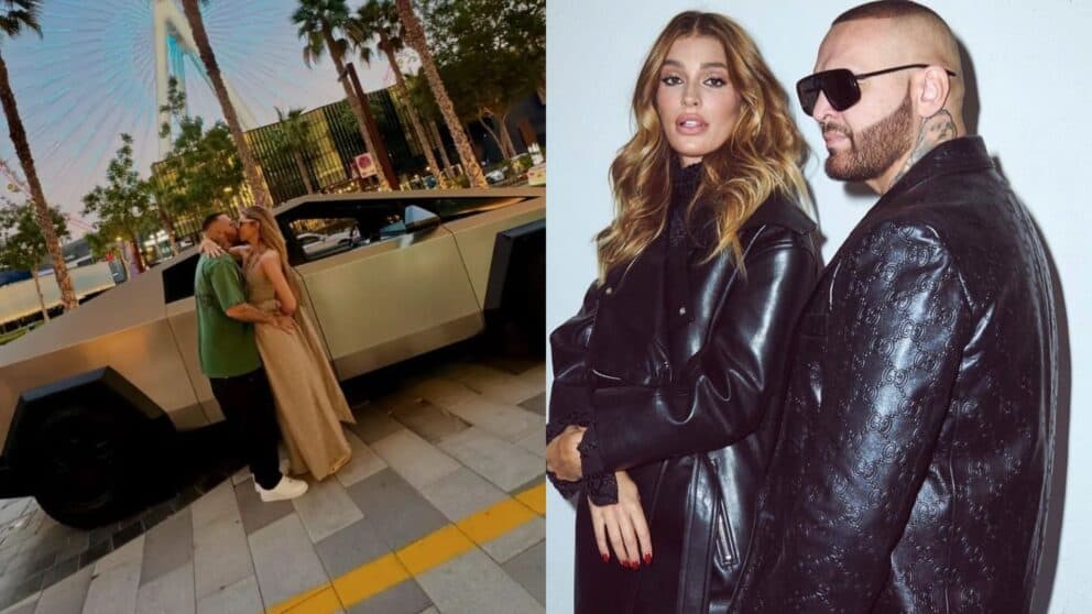 Patrik Vrbovský alias Rytmus so svou manželkou Jasminou Alagič.