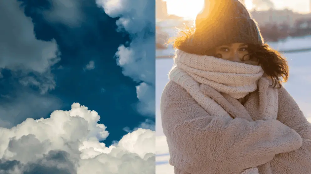 chladné a zamračené počasie, žlté výstrahy