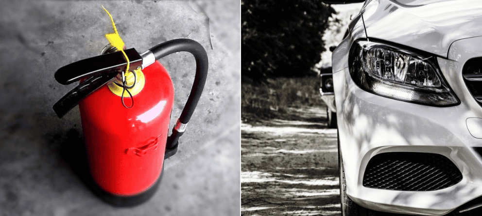 hasiaci prístroj, auto