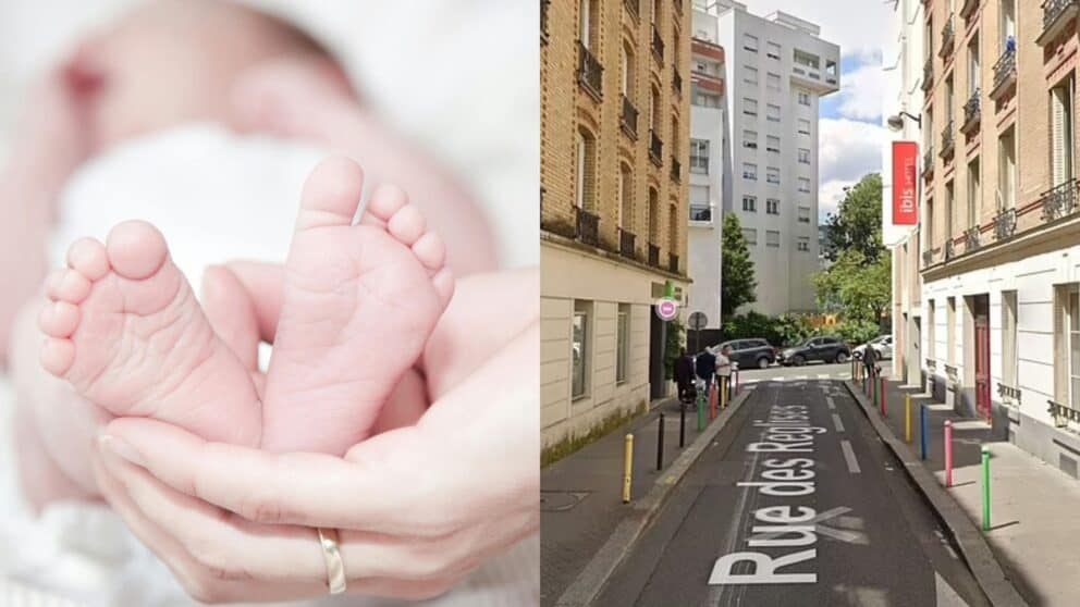 Novorodenec zomrel v Paríži v pondelok po tom , čo ho jeho 18-ročná americká matka vyhodila z okna hotela