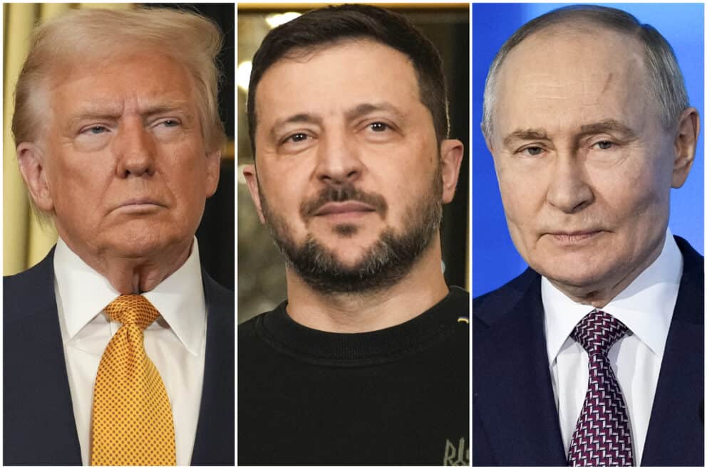 Donald Trump Volodymyr Zelenskyj Vladimir Putin