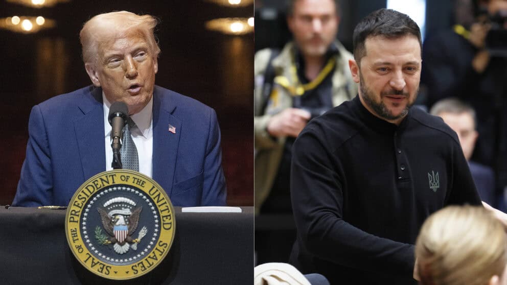 Donald Trump a Volodymyr Zelenskyj