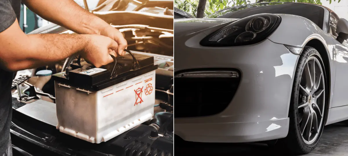 autobatéria, auto Porsche