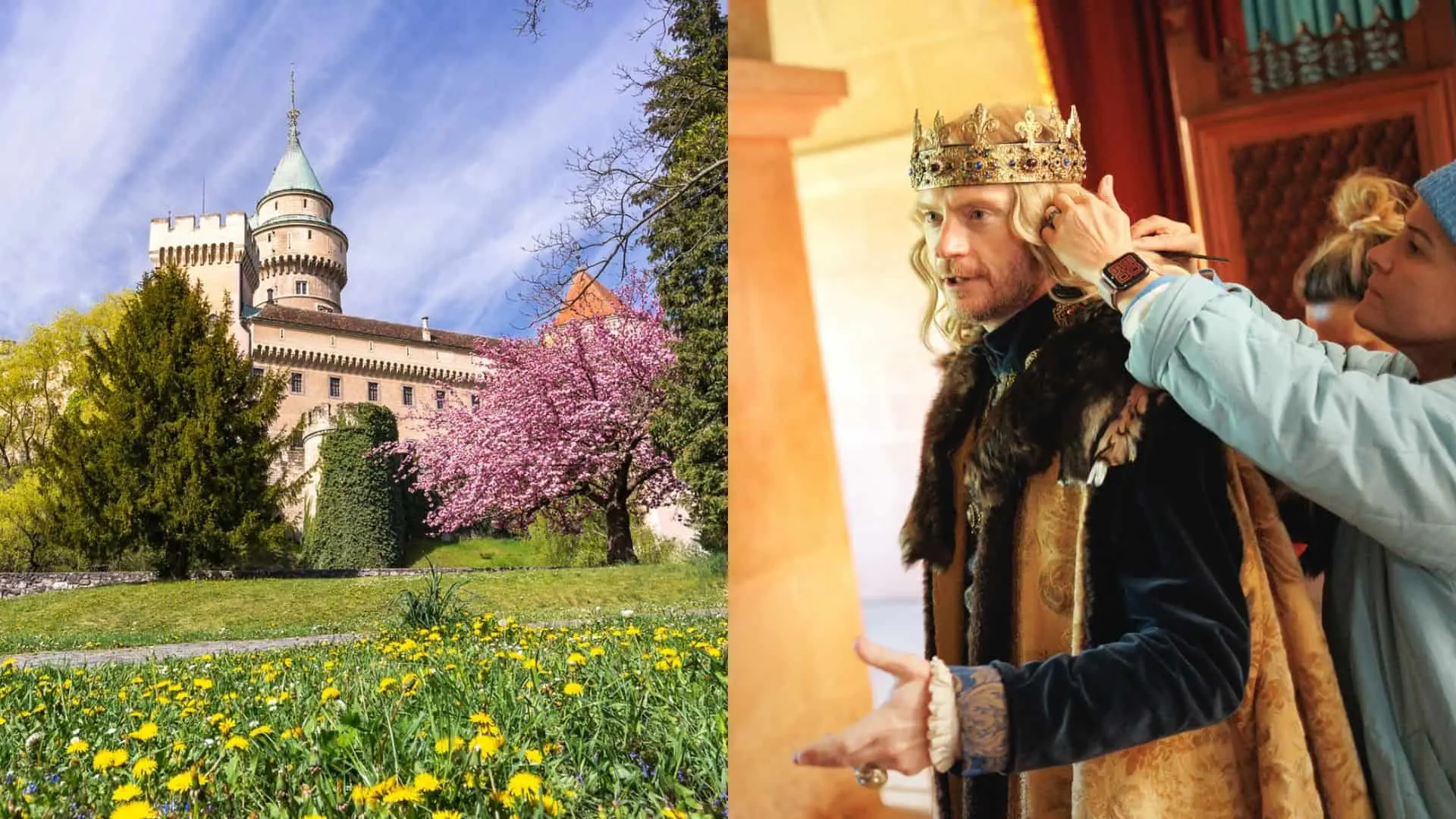 Na Bojnickom zámku začali nakrúcať novú vianočnú rozprávku