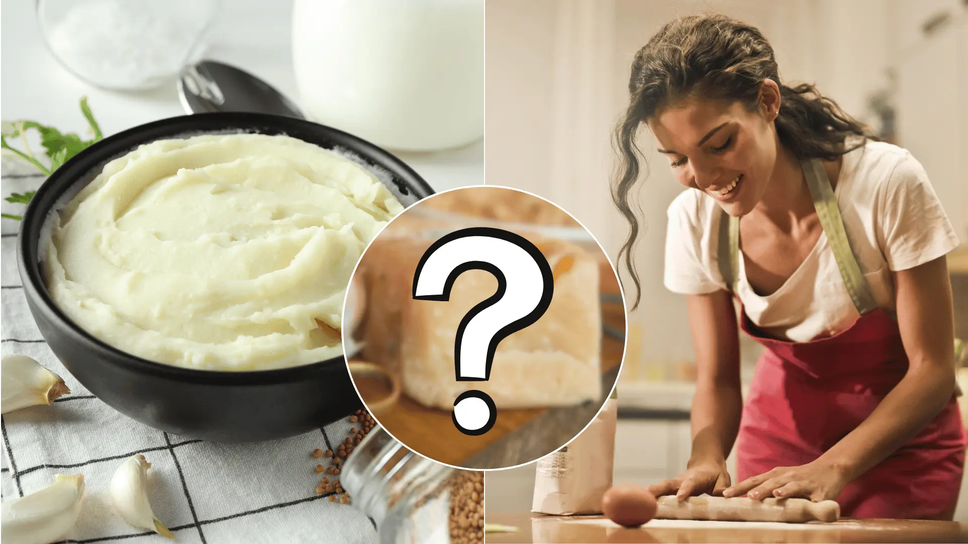 kaša, zemiaky, parmezán