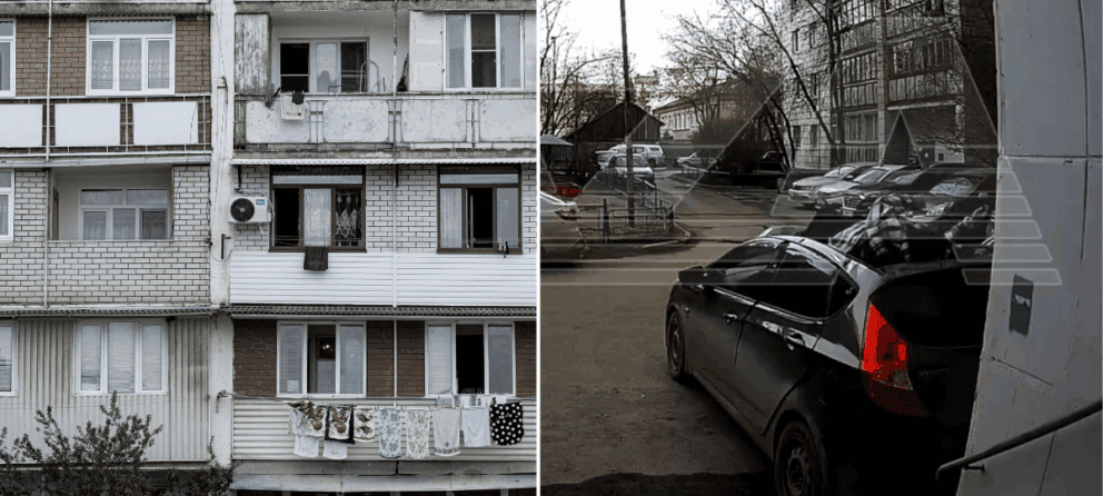 pád, poschodie, balkón