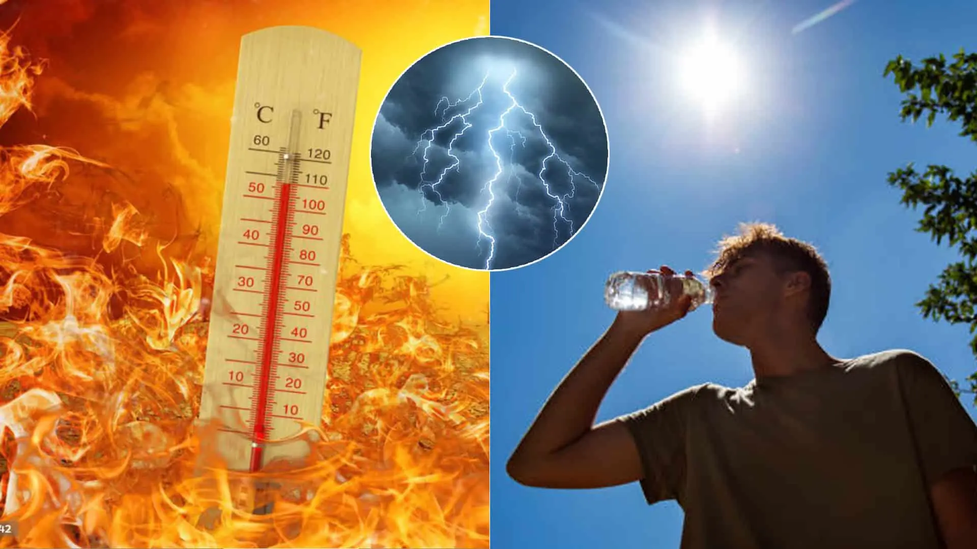 počasie teplo leto teplomer