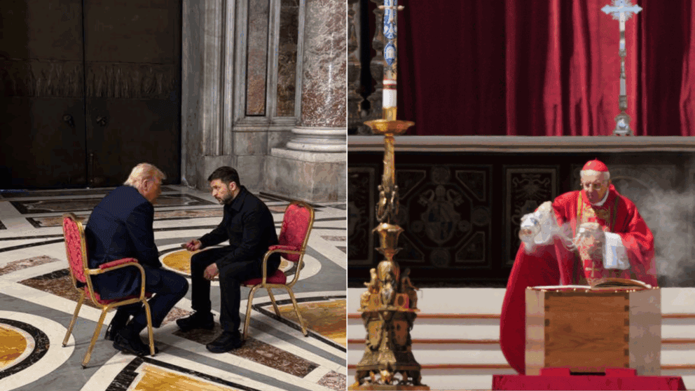 trump papezov pohreb