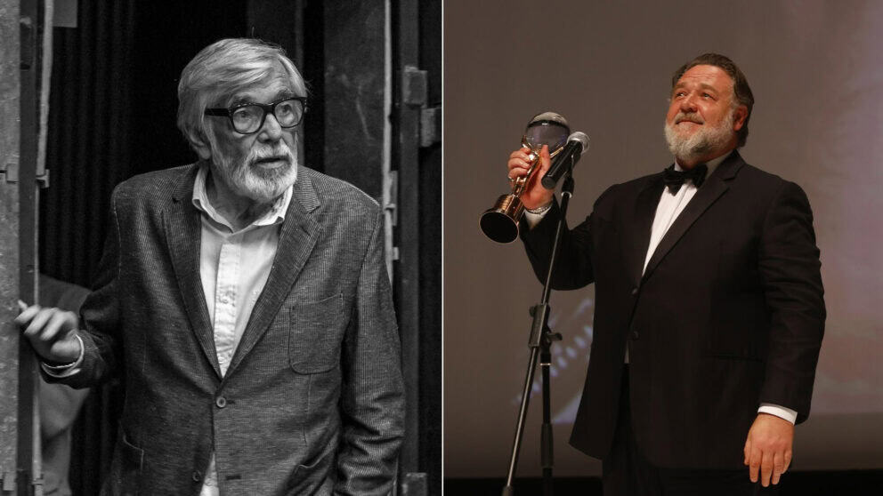 Jiří Bartoška a Russell Crowe