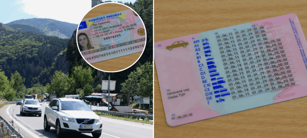 vodičák, auto, kódy