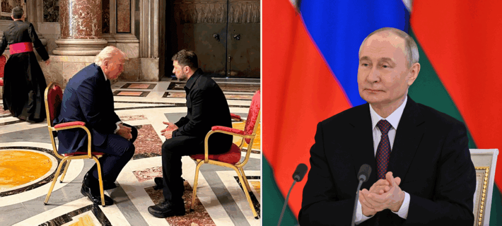 Trump, Zelenskyj, Vatikán, rozhovor