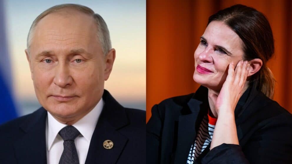 Vladimir Putin a Zuzana Fialová.