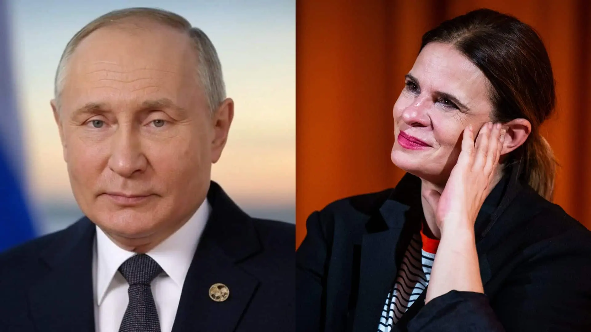 Vladimir Putin a Zuzana Fialová.