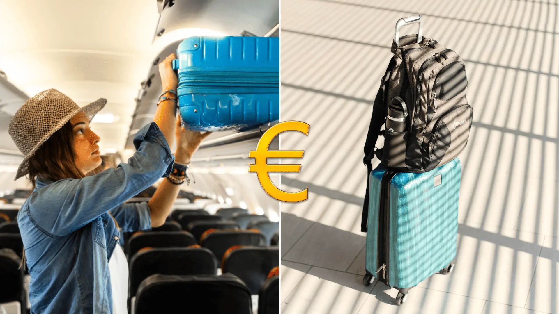 príručná batožina lietadlo peniaze