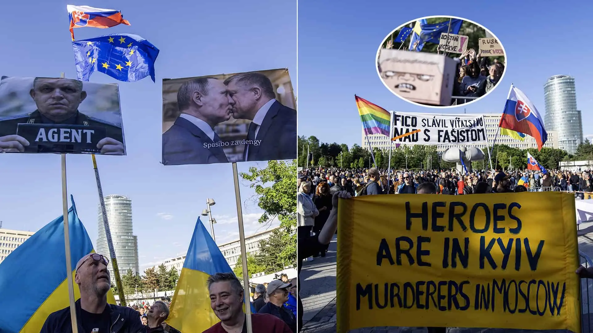 SR Mier Ukrajine protesty EÚ NATO Bratislava