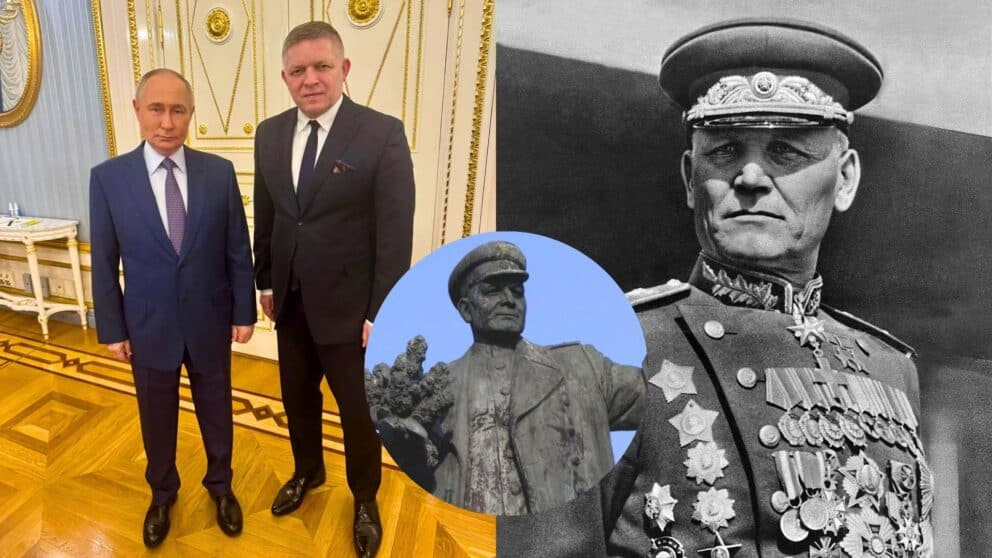 Fico s Putinom plánujú na Slovensku pamätník maršala Koneva