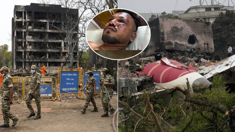 India havária lietadla