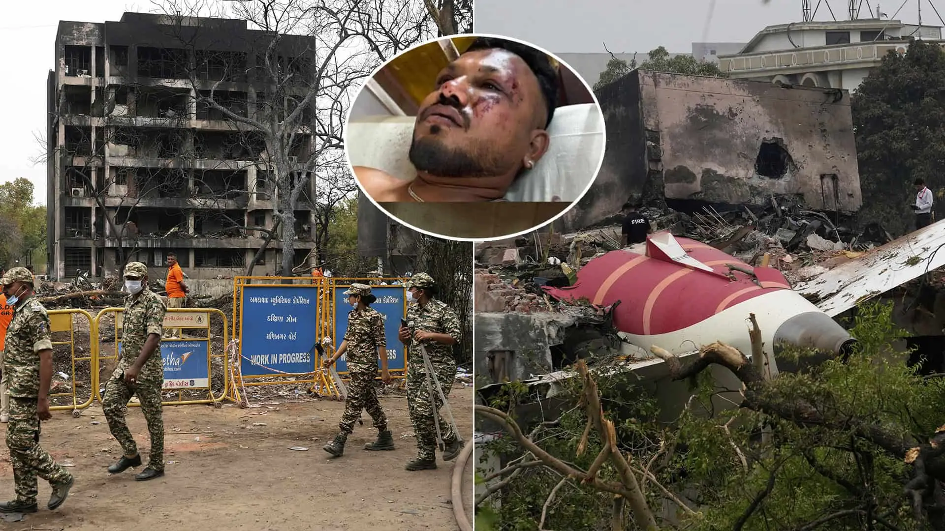 India havária lietadla