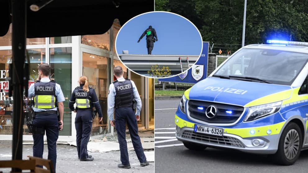 Nemecko polícia evakuácia policajti