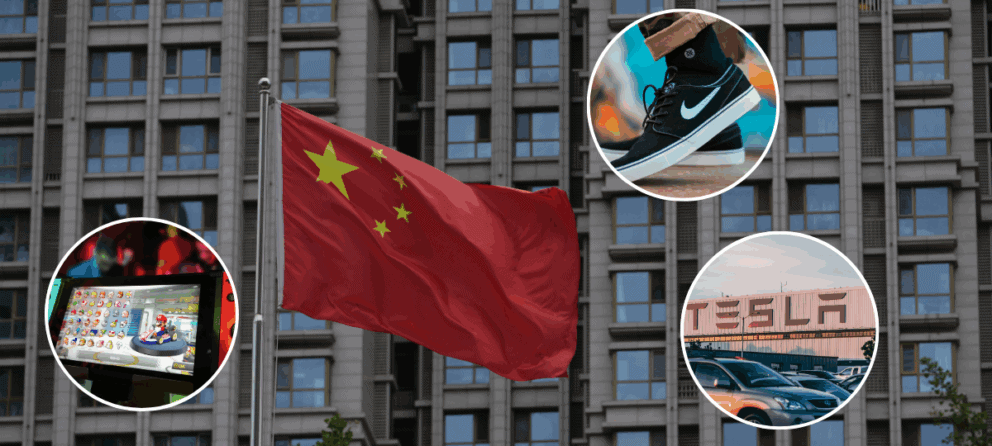 značky, Čína, ekonomika