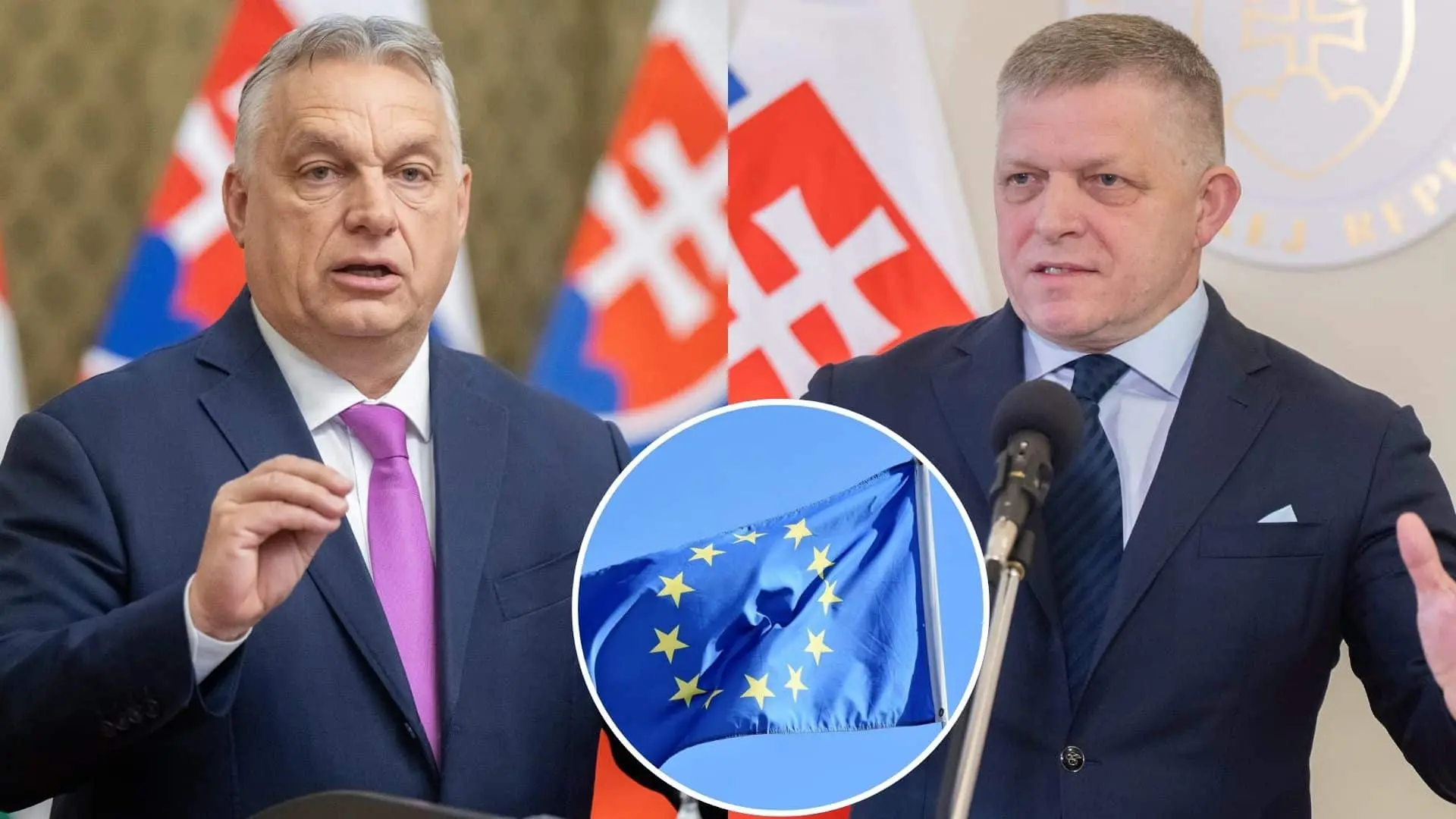 Viktor Orbán a Robert Fico.