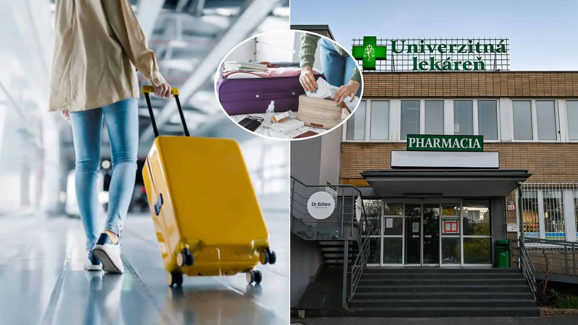 dovolenka lieky lekáreň kufor