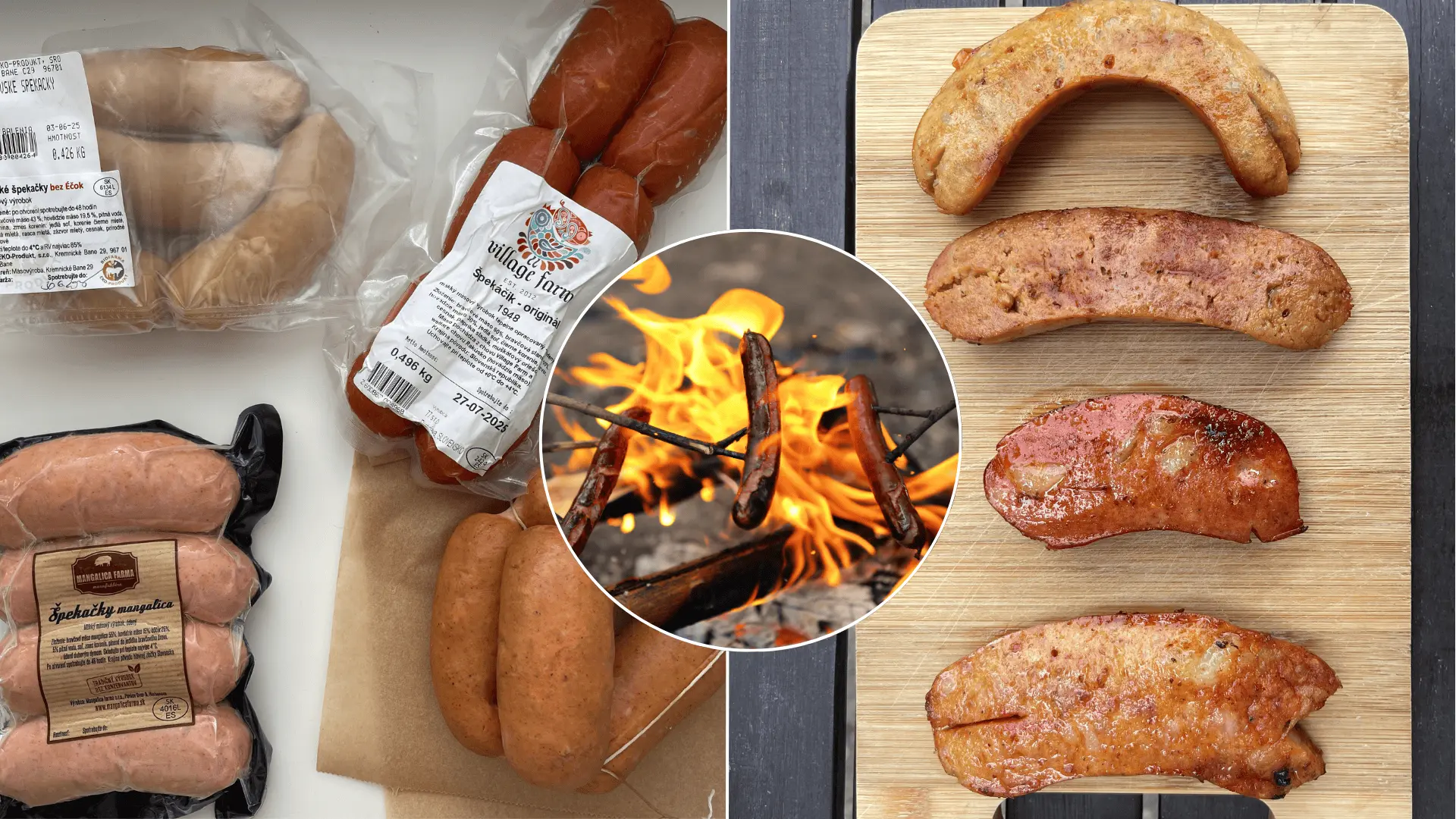 špekačky opekanie