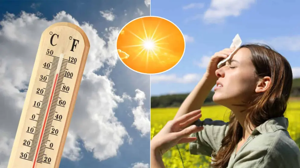 počasie leto teplo slnko teplomer