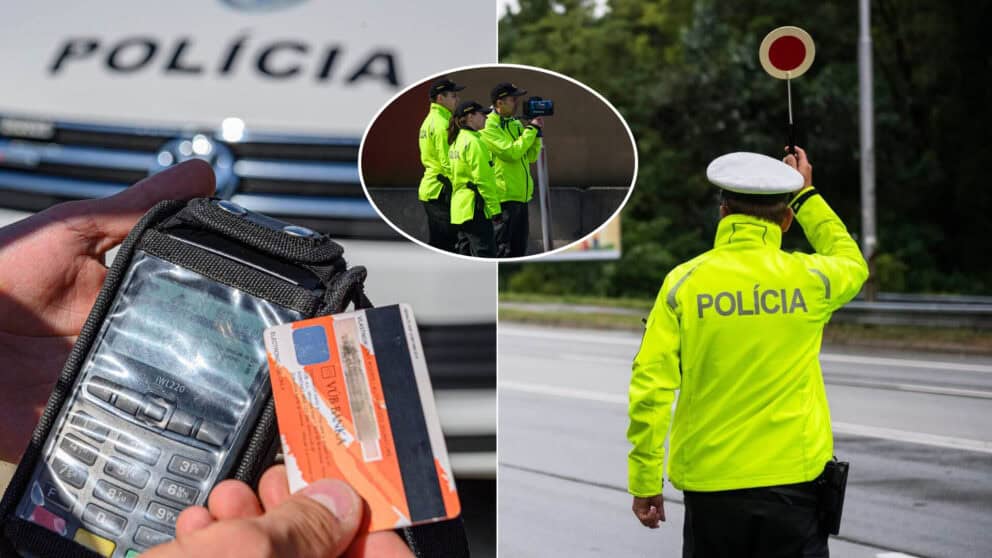 polícia vodič meranie rýchlosti