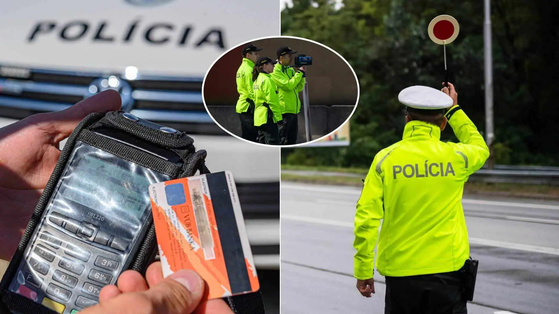 polícia vodič meranie rýchlosti