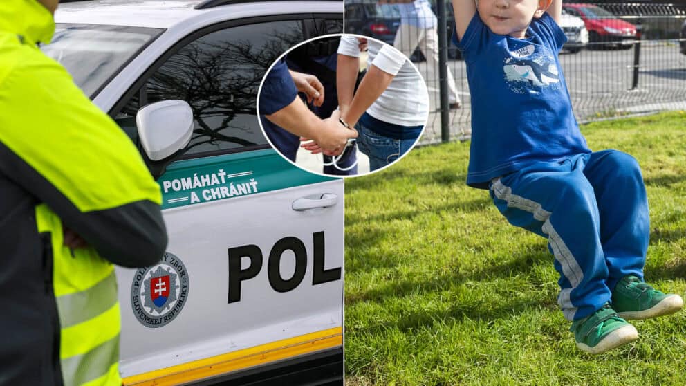 polícia žena dieťa