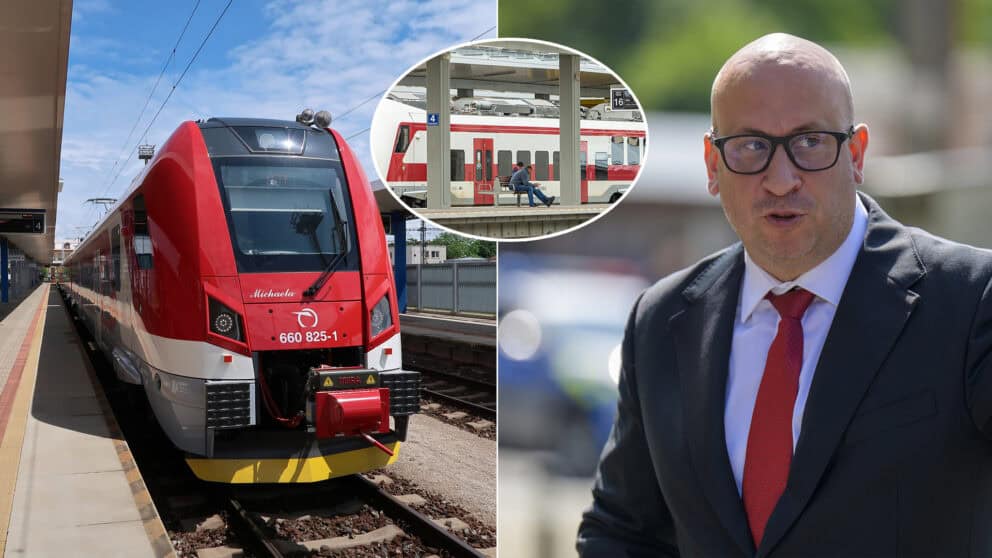 železnica vlak Ráž