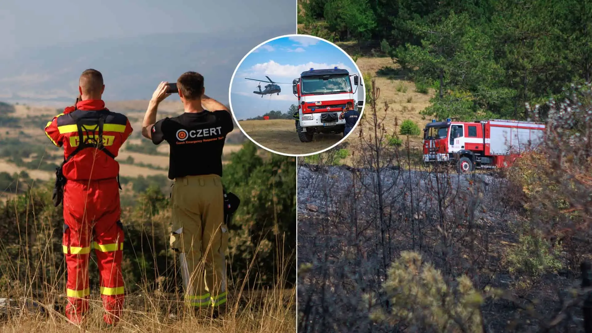 Bulharsko požiar hasiči