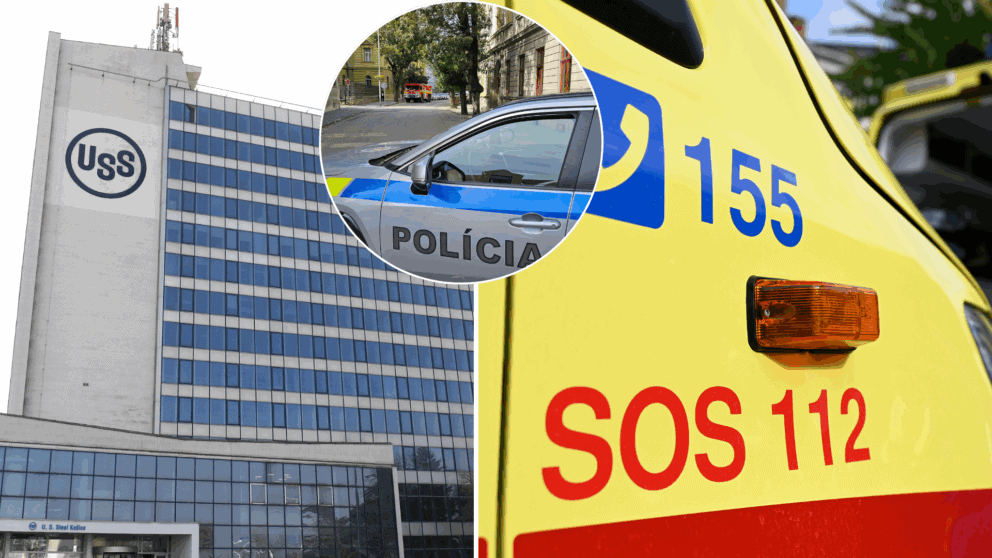 US Steel, kolaps, sanitka, polícia