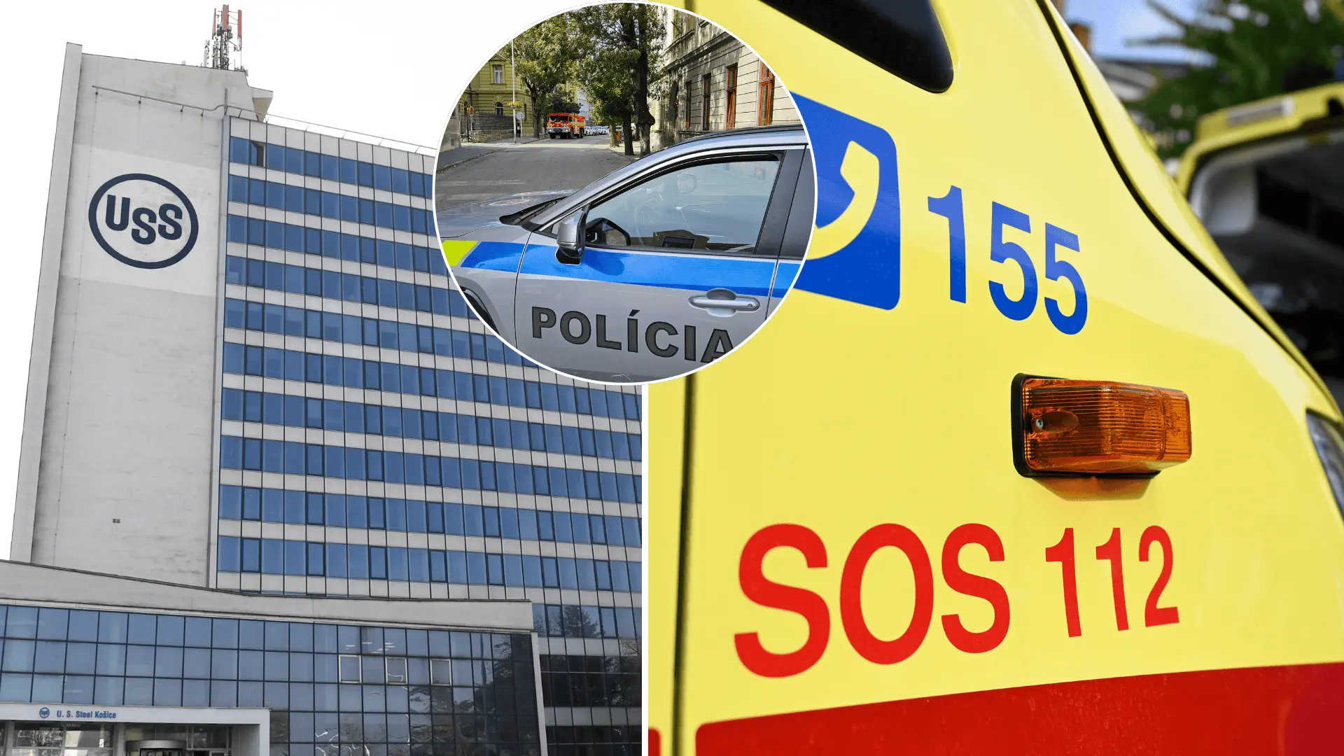 US Steel, kolaps, sanitka, polícia