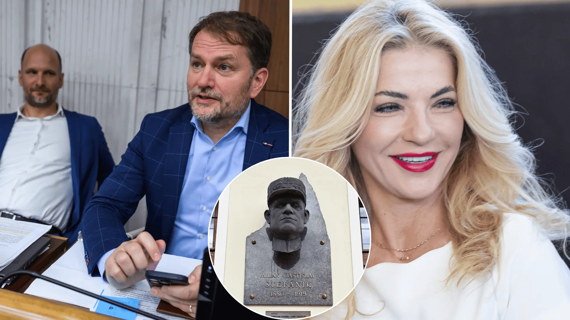 Matovič, Šimkovičová, busta, Štefánik
