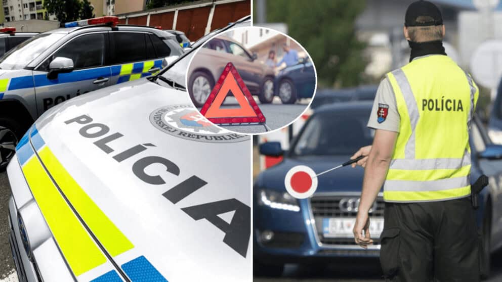autonehoda polícia autá