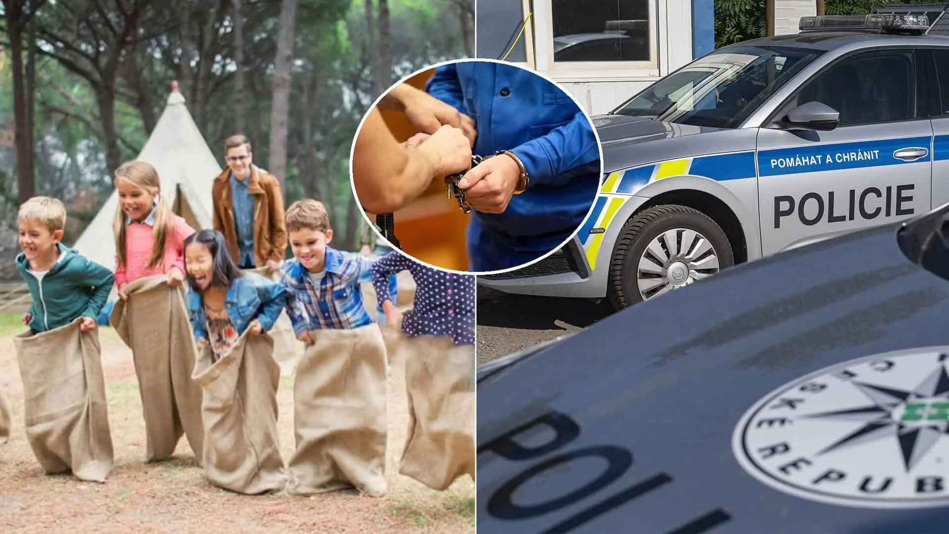 detský tábor polícia Česko