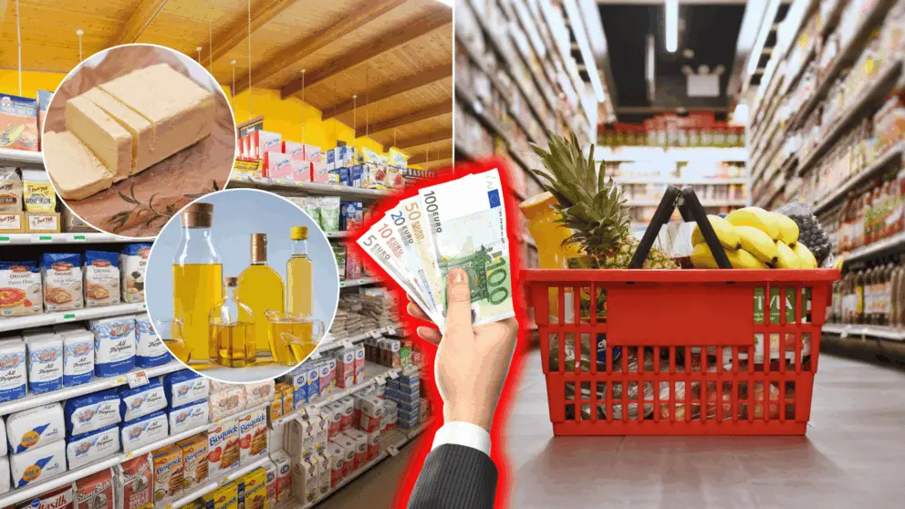 potraviny cena olej maslo